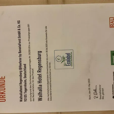 Walhalla Regensburg Hoeferer 4 Sterne Superior 4* Tegernheim